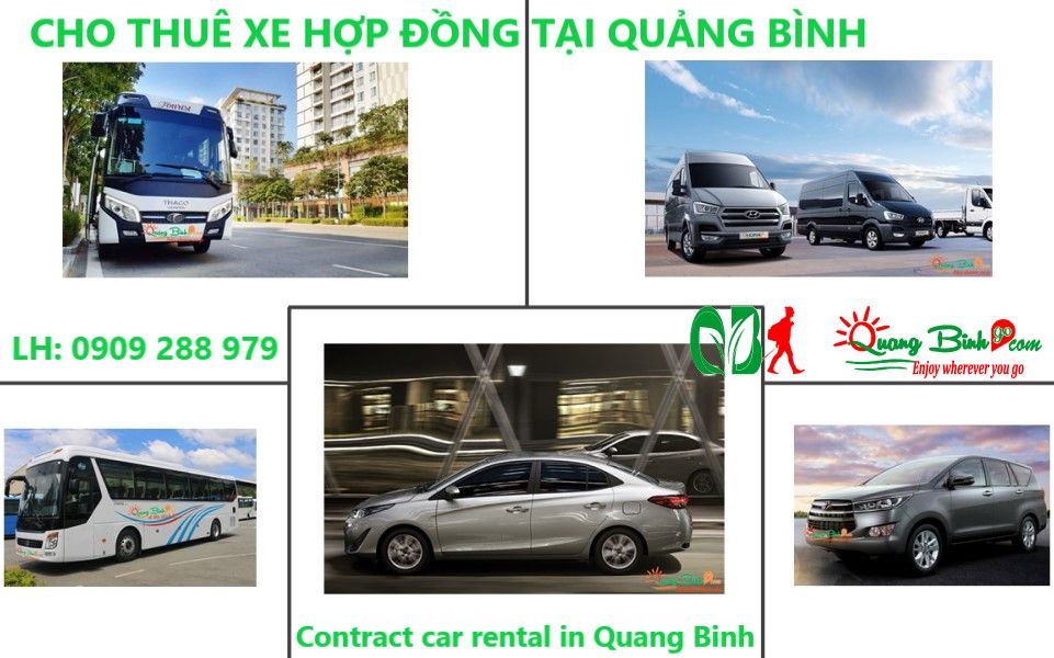 Cho thuê xe hợp đồng tại Quảng Bình car rental