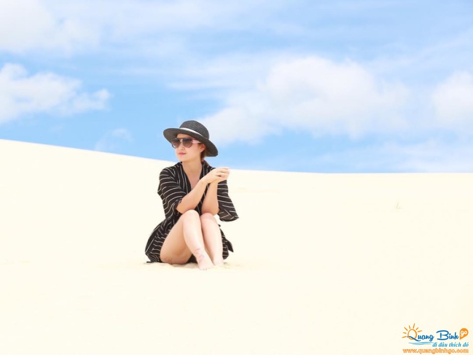 Tourist place in Dong Hoi, Quang Binh, sand dune