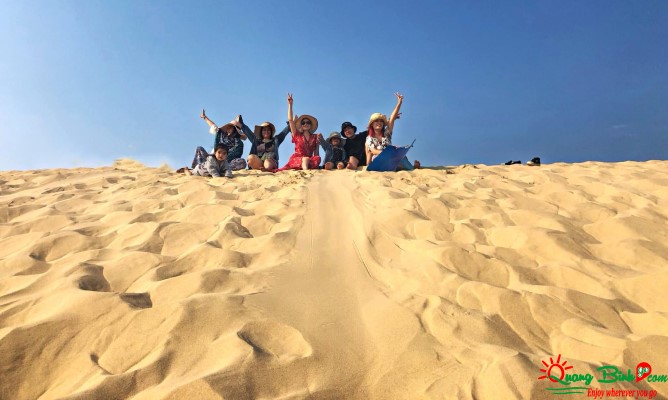 Quảng Bình tour cồn cát Quang Phú sand hill