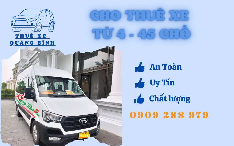 Thuê xe du lịch Quảng Bình GO uy tín ở Đồng Hới
