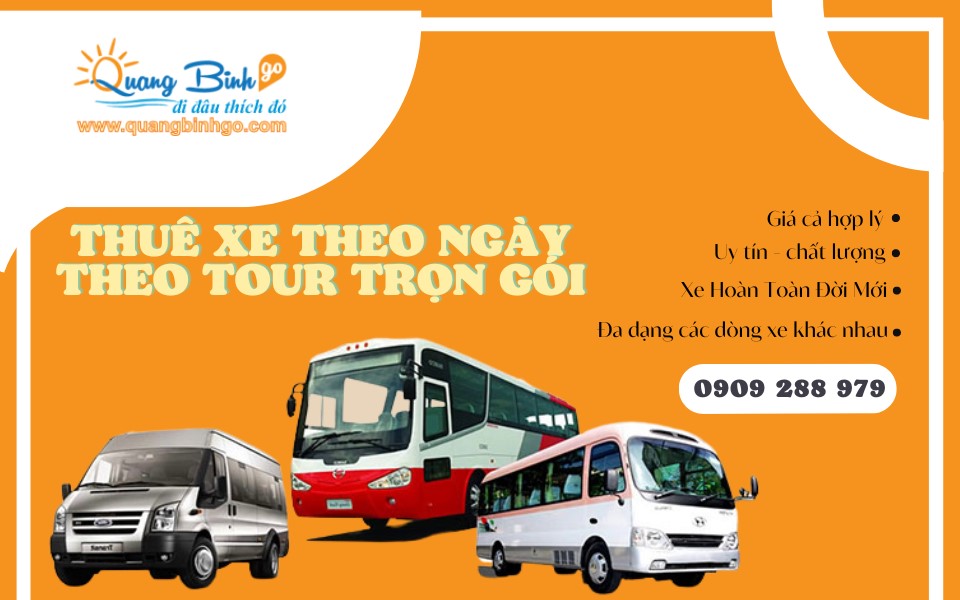 Thuê xe du lịch Quảng Bình theo ngày, theo tour